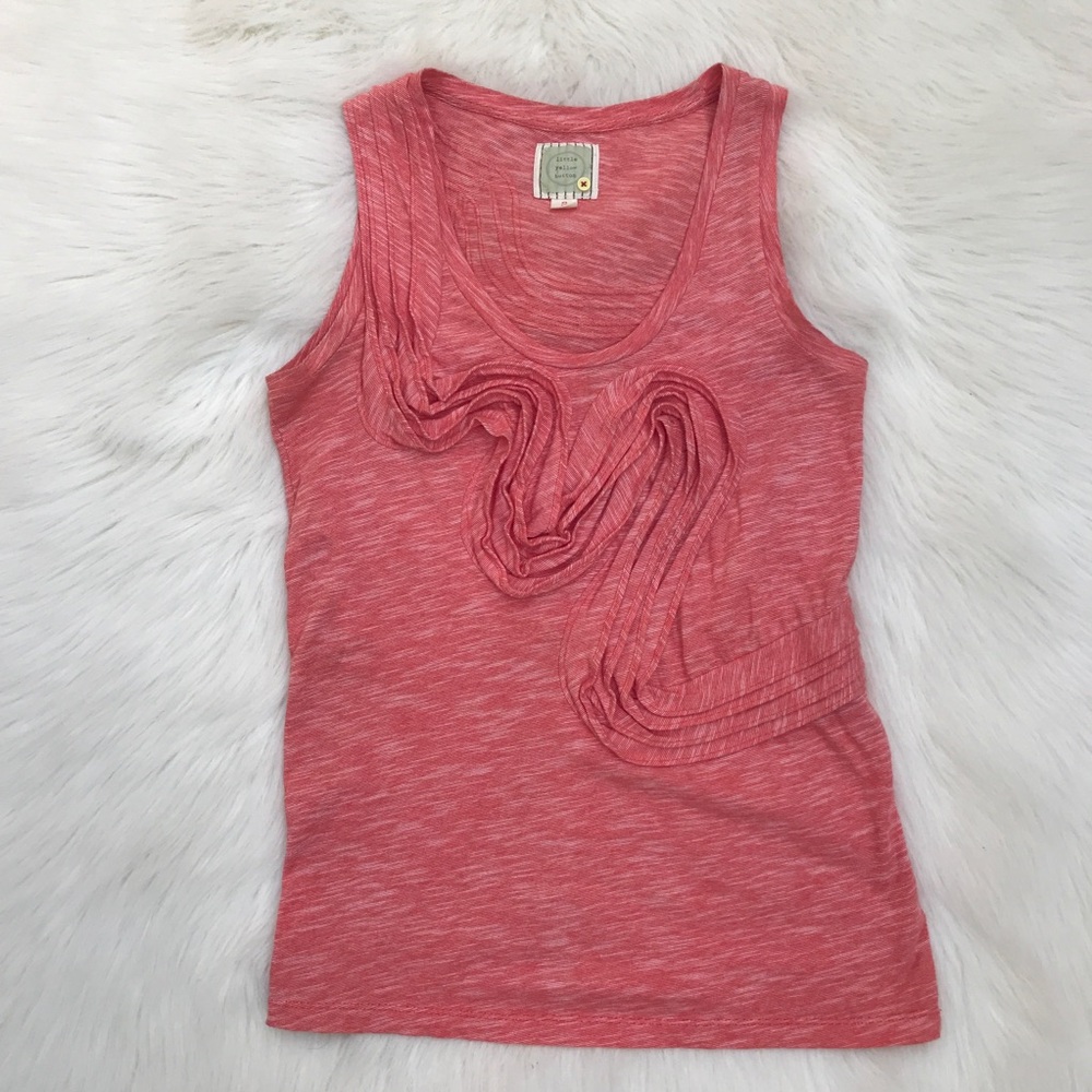 Anthropologie Tank Top- little yellow button